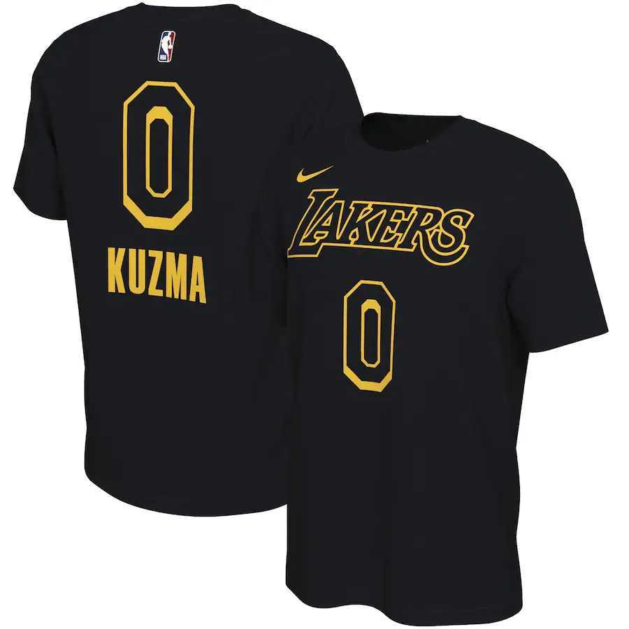 Men's Lakers 0 Kyle Kuzma Black Nike Restart Name & Number T-Shirt,We sell and wholesale Men's Lakers 0 Kyle Kuzma Black Nike Restart Name & Number T-Shirt on line form chian!